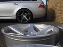 NEW 20 INCH ISPIRI ISR5 ALLOY WHEELS IN QUARTZ SILVER WITH DEEPER CONCAVE 10" REAR 5x120