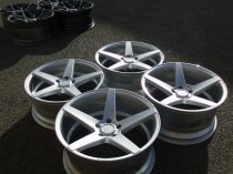 NEW 20 INCH ISPIRI ISR5 ALLOY WHEELS IN QUARTZ SILVER WITH DEEPER CONCAVE 10" REAR 5x120