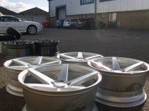 NEW 20 INCH ISPIRI ISR5 ALLOY WHEELS IN QUARTZ SILVER WITH DEEPER CONCAVE 10" REAR 5x120