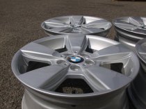 USED 18 INCH GENUINE BMW STYLE 143 5 SPOKE ALLOY WHEELS, FULLY REFURBISHED 5x120