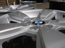 USED 18 INCH GENUINE BMW STYLE 143 5 SPOKE ALLOY WHEELS, FULLY REFURBISHED 5x120