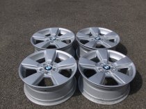 USED 18 INCH GENUINE BMW STYLE 143 5 SPOKE ALLOY WHEELS, FULLY REFURBISHED 5x120