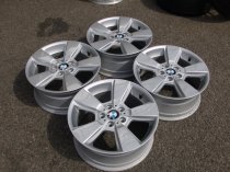 USED 18 INCH GENUINE BMW STYLE 143 5 SPOKE ALLOY WHEELS, FULLY REFURBISHED 5x120