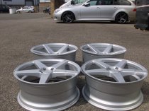 NEW 20" ISPIRI ISR5 ALLOY WHEELS IN QUARTZ SILVER WITH DEEPER CONCAVE 10" REAR et45/35