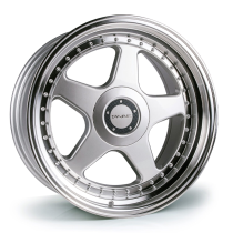 NEW 19 INCH DARE DR F5 ALLOY WHEELS IN SILVER WITH POLISHED DISH 5x120/112