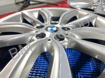 USED 18" GENUINE BMW STYLE 485 5 TWIN SPOKE ALLOY WHEELS,FULLY REFURBISHED IN GUNMETAL WITH POLISHED FACE