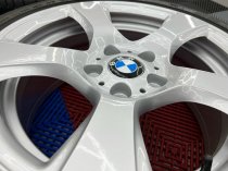 USED 17" GENUINE BMW STYLE 157 E92 5 SPOKE LIGHT WEIGHT FORGED ALLOY WHEELS, FULLY REFURBED INC RUNFLAT TYRES