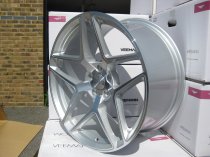 NEW 20 INCH VEEMANN VC650 ALLOY WHEELS IN SILVER MACHINED WITH DEEPER CONCAVE 10" REARS 5x120