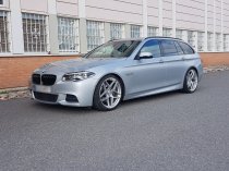 NEW 20 INCH VEEMANN VC650 ALLOY WHEELS IN SILVER MACHINED WITH DEEPER CONCAVE 10" REARS 5x120