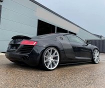 NEW 20 INCH VEEMANN V-FS49 ALLOY WHEELS IN SILVER MACHINED WITH DEEPER CONCAVE 10" REARS 5x120