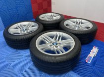 USED 17" GENUINE BMW STYLE 89 E39 ALLOY WHEELS,EXCELLENT NEAR UNMARKED CONDITION, INC VG GOOD TYRES