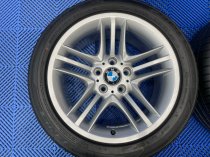USED 17" GENUINE BMW STYLE 89 E39 ALLOY WHEELS,EXCELLENT NEAR UNMARKED CONDITION, INC VG GOOD TYRES