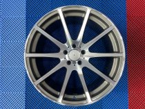 NEW 20″ AM 10 SPOKE ALLOY WHEELS IN GUNMETAL POLISHED FACE DEEPER CONCAVE 9.5″ REAR