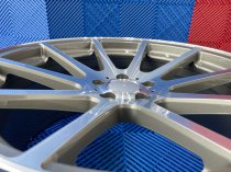 NEW 20 INCH AM 10 SPOKE ALLOY WHEELS IN GUNMETAL WITH POLISHED FACE AND DEEPER CONCAVE 9.5" REAR 5x112