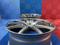 NEW 20 INCH AM 10 SPOKE ALLOY WHEELS IN GUNMETAL WITH POLISHED FACE AND DEEPER CONCAVE 9.5" REAR 5x112