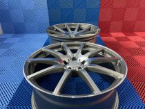NEW 20 INCH AM 10 SPOKE ALLOY WHEELS IN GUNMETAL WITH POLISHED FACE AND DEEPER CONCAVE 9.5" REAR 5x112