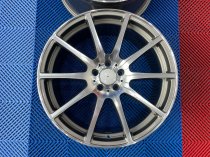 NEW 20 INCH AM 10 SPOKE ALLOY WHEELS IN GUNMETAL WITH POLISHED FACE AND DEEPER CONCAVE 9.5" REAR 5x112