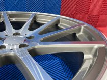 NEW 20 INCH AM 10 SPOKE ALLOY WHEELS IN GUNMETAL WITH POLISHED FACE AND DEEPER CONCAVE 9.5" REAR 5x112