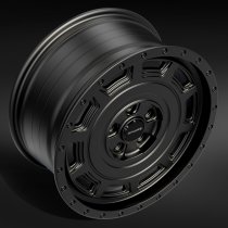 NEW 18" HAWKE HYDRA SWAMPER STYLE ALLOY WHEELS IN SATIN BLACK 980KG LOAD