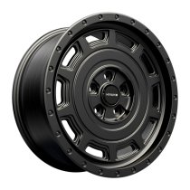NEW 18 INCH HAWKE HYDRA SWAMPER STYLE ALLOY WHEELS IN SATIN BLACK 980KG LOAD 5x120