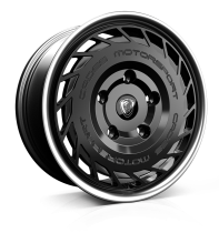 NEW 18" CADES RT TRANSIT CUSTOM ALLOY WHEELS IN GLOSS BLACK WITH POLISHED LIP