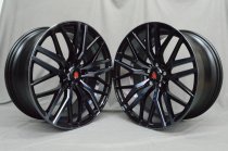 NEW 20 INCH AXE EX30 ALLOY WHEELS IN GLOSS BLACK WITH POLISHED FACE AND DARK TINTED CLEAR COAT 5x120