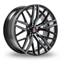 NEW 20″ AXE EX30 ALLOY WHEELS IN GLOSS BLACK POLISHED FACE TINTED CLEAR COAT