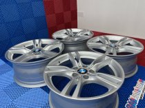 USED 18 INCH GENUINE BMW STYLE 400 M SPORT ALLOY WHEELS,WIDER REARS, FULLY REFURBED 5x120
