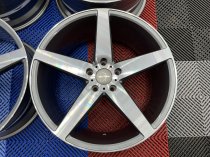 NEW 20 INCH VEEMANN V-FS8 ALLOY WHEELS IN GRAPHITE SMOKED MACHINED WITH DEEPER CONCAVE 10" REARS 5x120