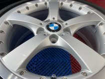USED 18 INCH GENUINE BMW STYLE 179, 1 SERIES SPLIT RIM ALLOY WHEELS, EXCELLENT CONDITION ALLOYS INC VG TYRES 5x120