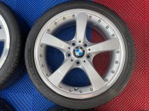 USED 18 INCH GENUINE BMW STYLE 179, 1 SERIES SPLIT RIM ALLOY WHEELS, EXCELLENT CONDITION ALLOYS INC VG TYRES 5x120