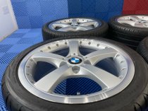USED 18 INCH GENUINE BMW STYLE 179, 1 SERIES SPLIT RIM ALLOY WHEELS, EXCELLENT CONDITION ALLOYS INC VG TYRES 5x120