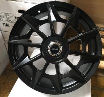 NEW 20" STUTTGART SVT ALLOY WHEELS IN MATT BLACK WITH DEEP CONCAVE 10" REARS