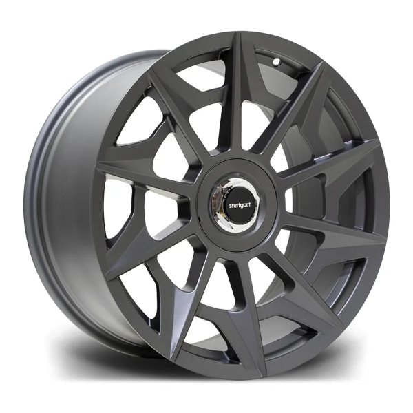 NEW 20 INCH STUTTGART SVT ALLOY WHEELS IN MATT GUNMETAL WITH DEEP CONCAVE 10" REAR OPTION 5x120/112