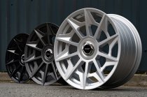 NEW 20 INCH STUTTGART SVT ALLOY WHEELS IN MATT GUNMETAL WITH DEEP CONCAVE 10" REAR OPTION 5x120/112