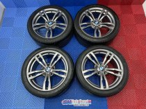USED 18″ GENUINE BMW STYLE 441 M SPORT ALLOY WHEELS IN FERRIC GREY, WIDER REARS,VG CONDITION, INC RUNFLAT TYRES