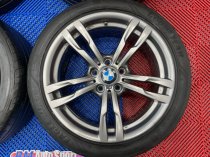 USED 18" GENUINE BMW STYLE 441 M SPORT ALLOY WHEELS IN FERRIC GREY, WIDER REARS,VG CONDITION, INC RUNFLAT TYRES
