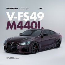 NEW 19 INCH VEEMANN V-FS49 ALLOY WHEELS IN GLOSS BLACK WITH DEEPER CONCAVE 9.5 REAR OPTION 5X120