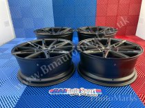 NEW 20 INCH C9 CHRONOS ALLOY WHEELS IN MATT BLACK WITH DEEPER CONCAVE 10" REAR OPTION 5x112