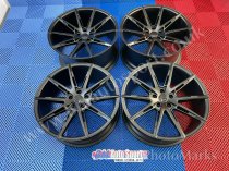 NEW 20 INCH C9 CHRONOS ALLOY WHEELS IN MATT BLACK WITH DEEPER CONCAVE 10" REAR OPTION 5x112