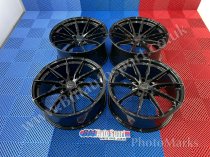 NEW 20 INCH C9 CORTEZ ALLOY WHEELS IN GLOSS BLACK WITH DEEPER CONCAVE 10" REAR OPTION 5x112