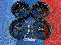 NEW 20 INCH C9 CORTEZ ALLOY WHEELS IN GLOSS BLACK WITH DEEPER CONCAVE 10" REAR OPTION 5x112