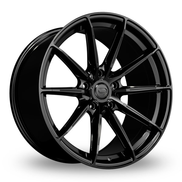 NEW 20 INCH C9 CORTEZ ALLOY WHEELS IN GLOSS BLACK WITH DEEPER CONCAVE 10" REAR OPTION 5x112