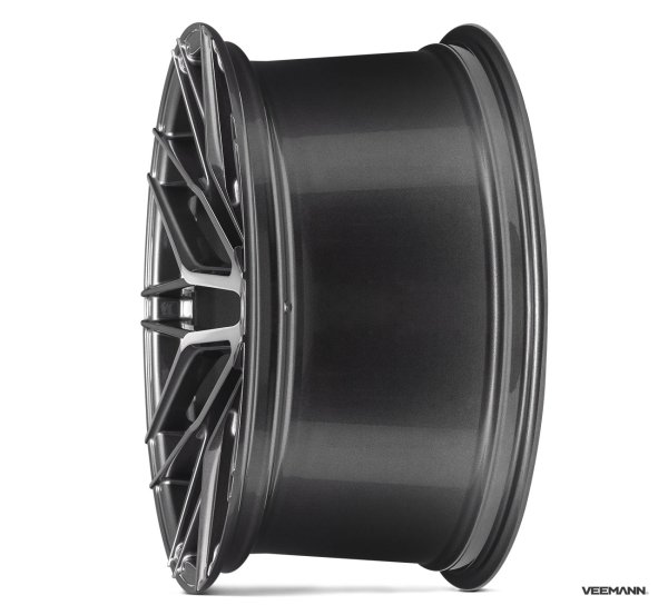 NEW 20" VEEMANN VC520 ALLOY WHEELS IN DARK GRAPHITE POLISHED WITH WIDER 10" REARS