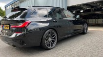NEW 20 INCH VEEMANN VC520 ALLOY WHEELS IN DARK GRAPHITE MACHINED WITH DEEPER CONCAVE 10" REARS 5x120