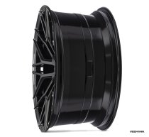 NEW 19 INCH VEEMANN VC520 ALLOY WHEELS IN GLOSS BLACK WITH DEEPER CONCAVE 9.5" REARS 5x112