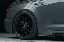 NEW 19 INCH VEEMANN VC520 ALLOY WHEELS IN GLOSS BLACK WITH DEEPER CONCAVE 9.5" REARS 5x112