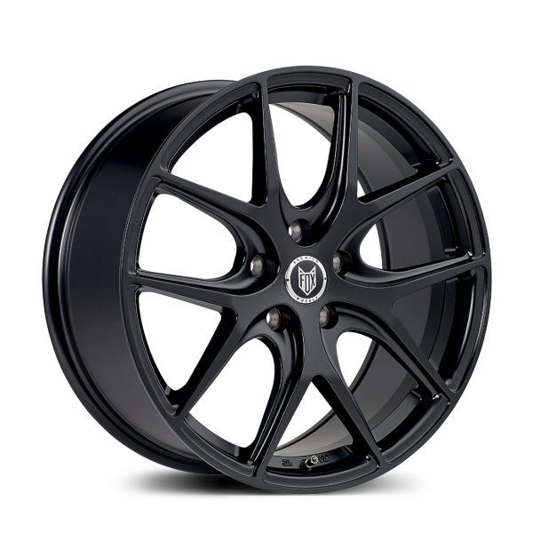 NEW 18 INCH FOX ALPHA ALLOY WHEELS IN SATIN BLACK WITH DEEPER CONCAVE 8.5" REAR'S 5x120