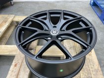 NEW 18" FOX ALPHA ALLOY WHEELS IN SATIN BLACK, DEEPER CONCAVE 8.5" REAR'S