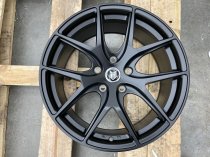 NEW 18" FOX ALPHA ALLOY WHEELS IN SATIN BLACK, DEEPER CONCAVE 8.5" REAR'S